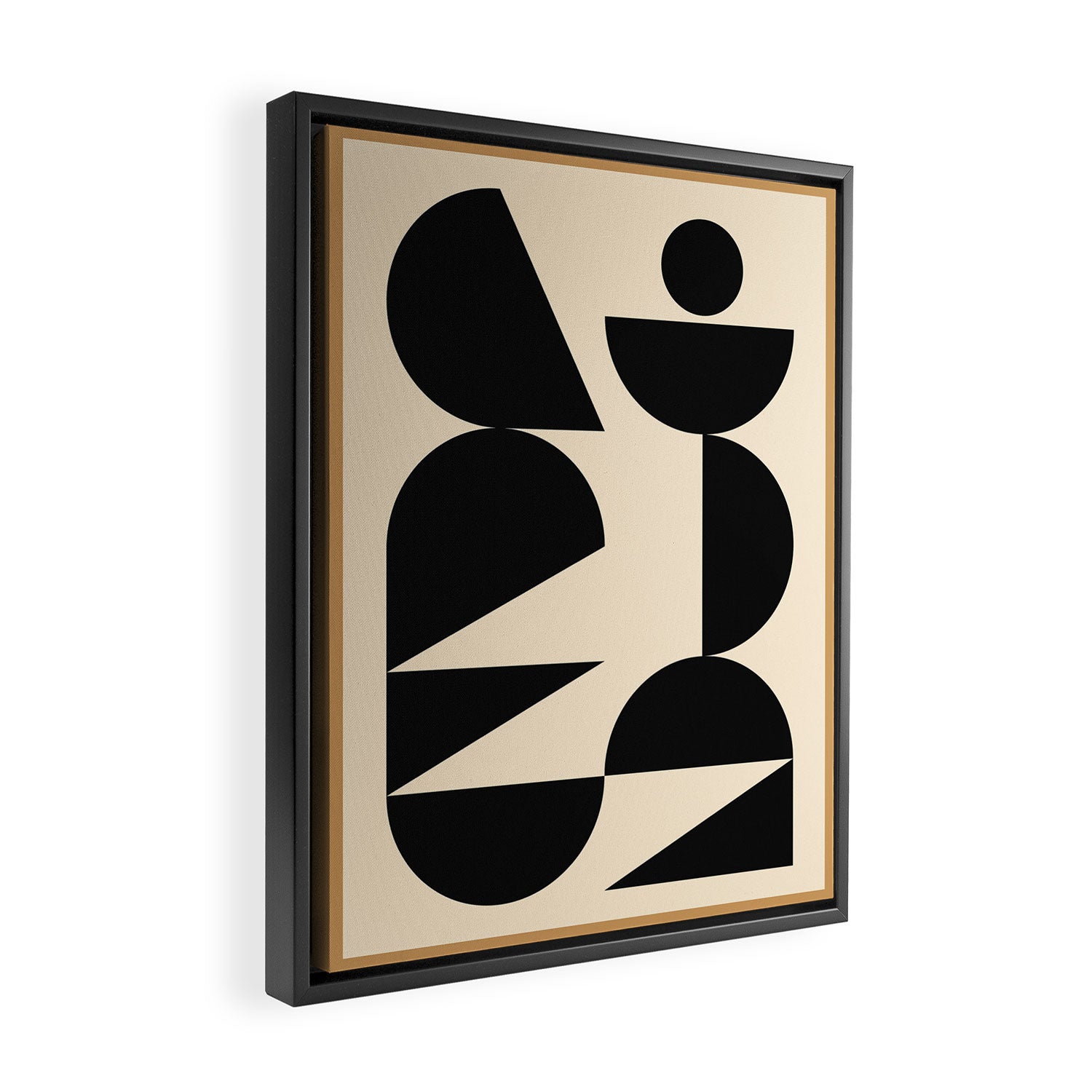 Modern geometric shapes 47 Framed Canvas Print Gallery Image 2