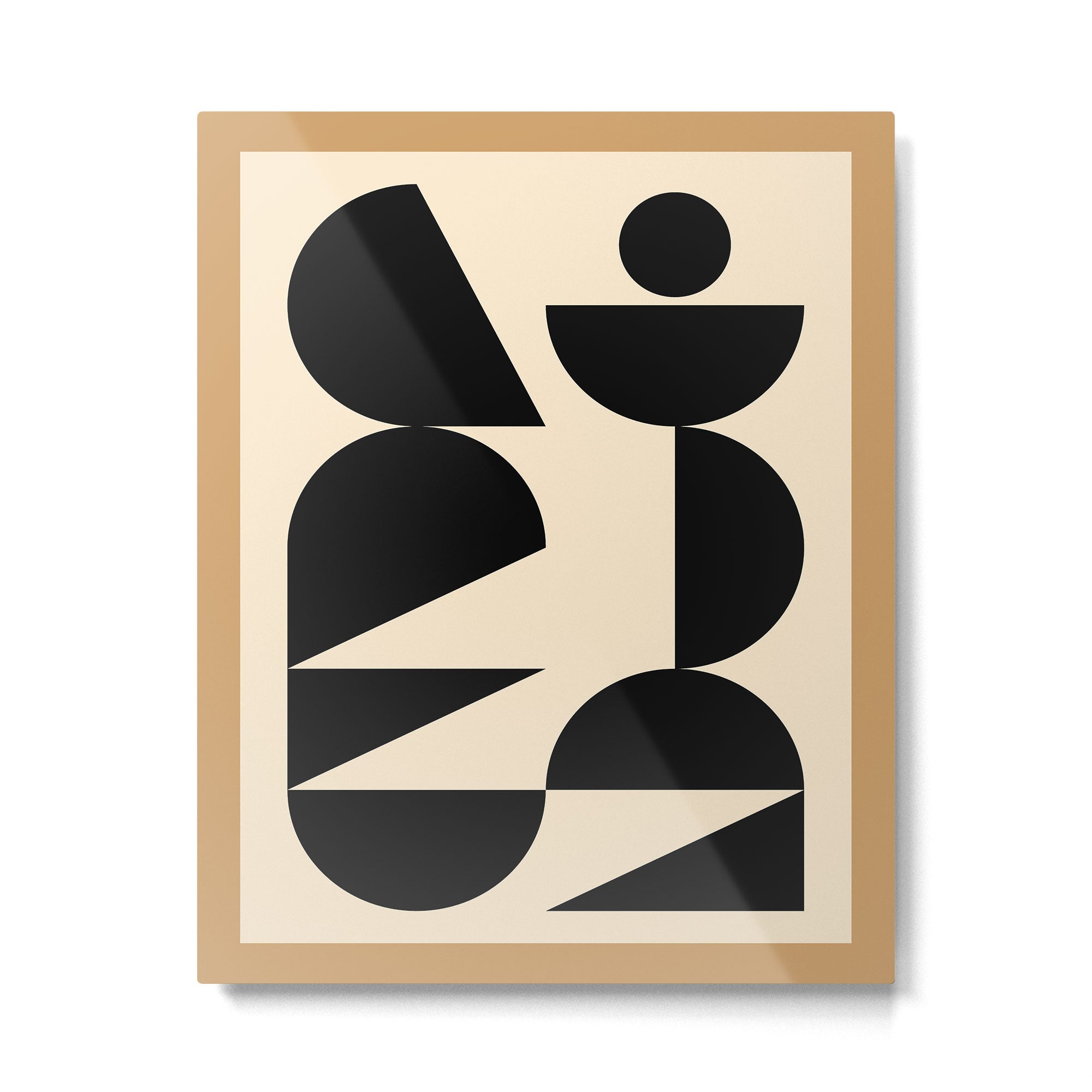 Modern geometric shapes 47 Metal Print Gallery Image 4