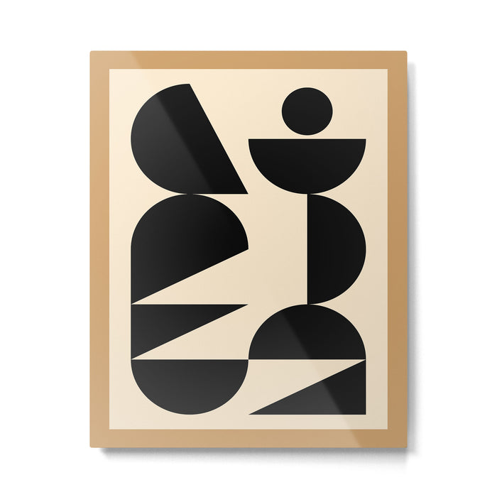 Modern geometric shapes 47 Metal Print Gallery Image 1