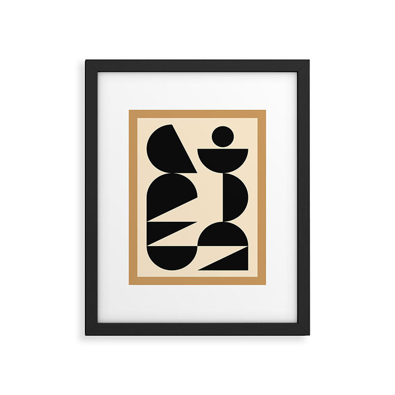 Modern geometric shapes 47 Framed Art Print Gallery Image 4