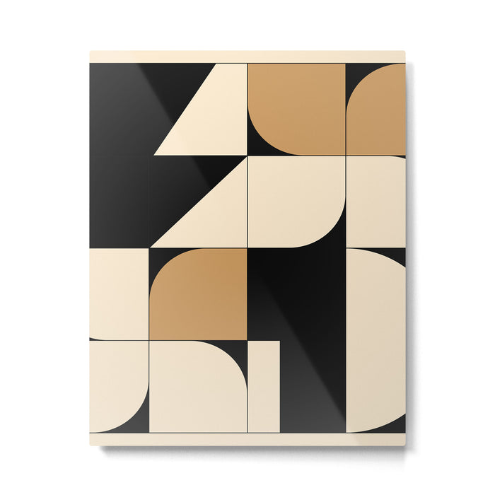Modern geometric shapes 48 Metal Print Gallery Image 1