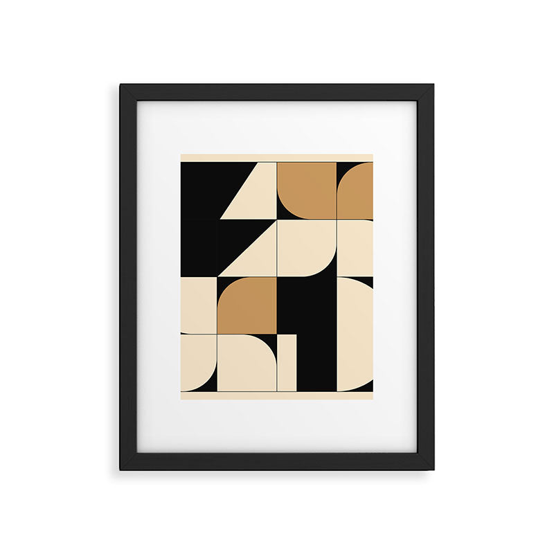 Modern geometric shapes 48 Framed Art Print Gallery Image 6