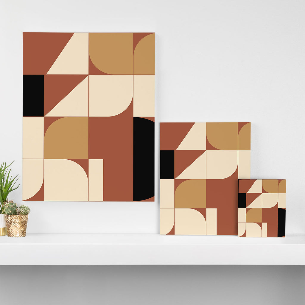 Modern geometric shapes 49 Canvas Print Gallery Image 3