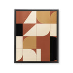 Modern geometric shapes 49 Framed Canvas Print Gallery Image 3