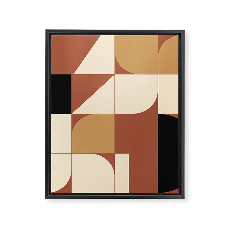 Modern geometric shapes 49 Framed Canvas Print Gallery Image 3