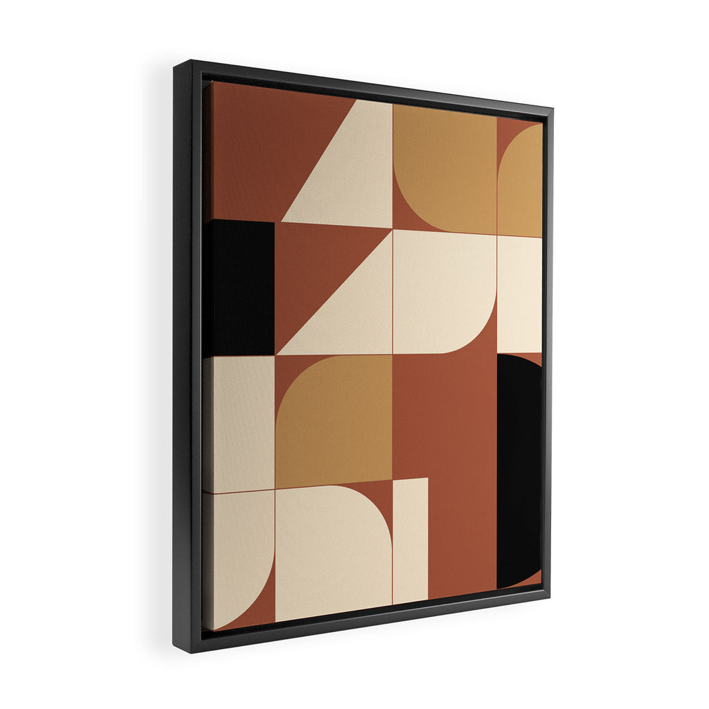 Modern geometric shapes 49 Framed Canvas Print Gallery Image 2