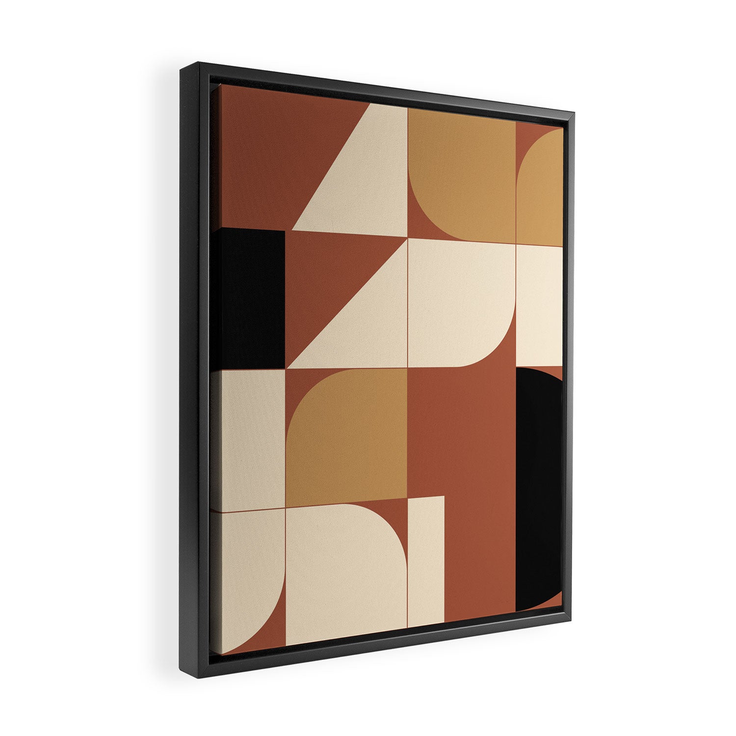 Modern geometric shapes 49 Framed Canvas Print Gallery Image 2