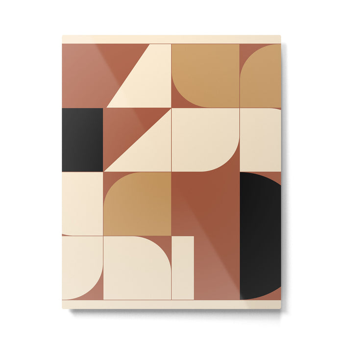 Modern geometric shapes 49 Metal Print Gallery Image 1