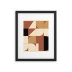 Modern geometric shapes 49 Framed Art Print Gallery Image 6
