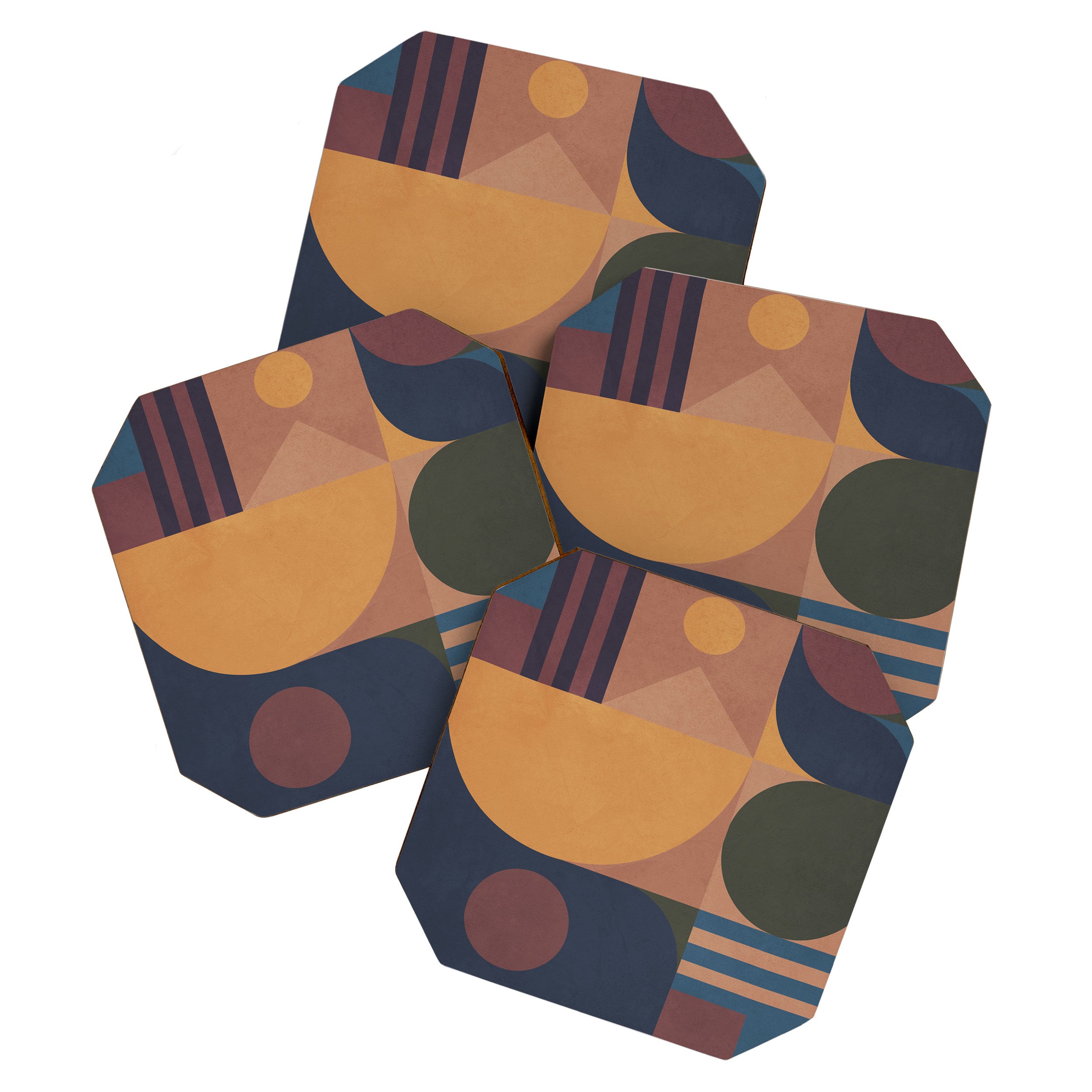 Modern geometric shapes 50 Coaster Gallery Image 1