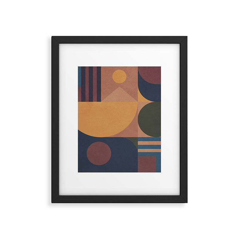 Modern geometric shapes 50 Framed Art Print Gallery Image 6
