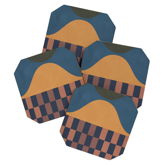 Modern geometric shapes 51 Coaster Gallery Image 1