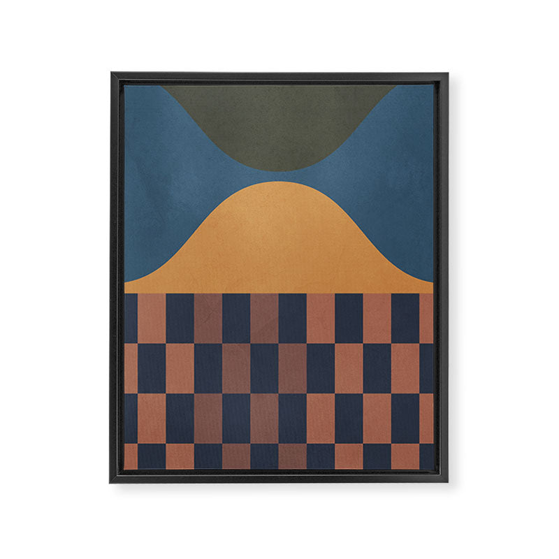 Modern geometric shapes 51 Framed Canvas Print Gallery Image 6