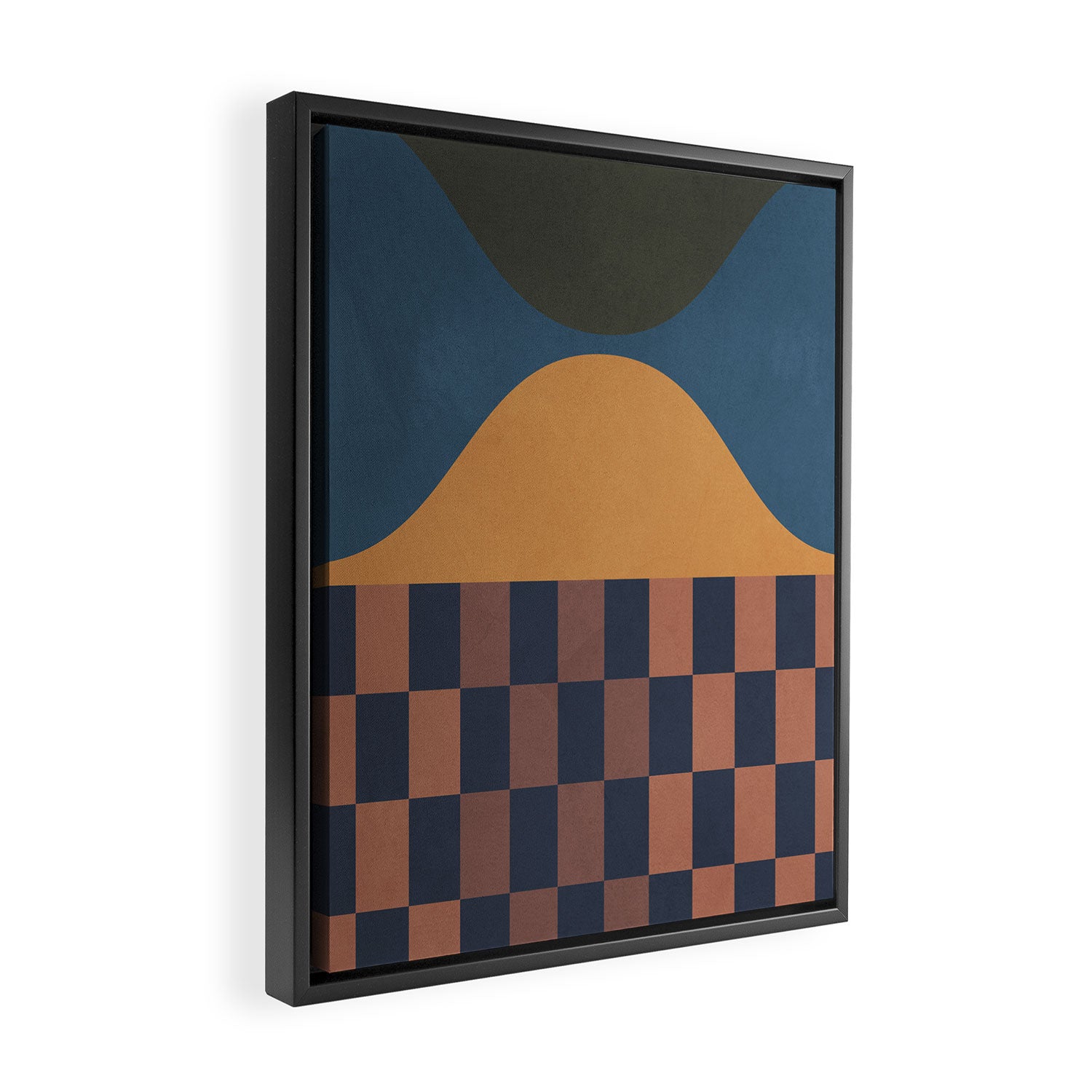 Modern geometric shapes 51 Framed Canvas Print Gallery Image 2