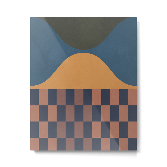 Modern geometric shapes 51 Metal Print Gallery Image 1
