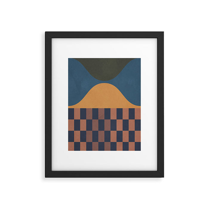 Modern geometric shapes 51 Framed Art Print Gallery Image 1