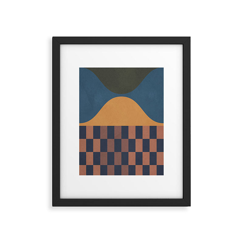 Modern geometric shapes 51 Framed Art Print Gallery Image 5