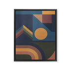 Modern geometric shapes 52 Framed Canvas Print Gallery Image 6