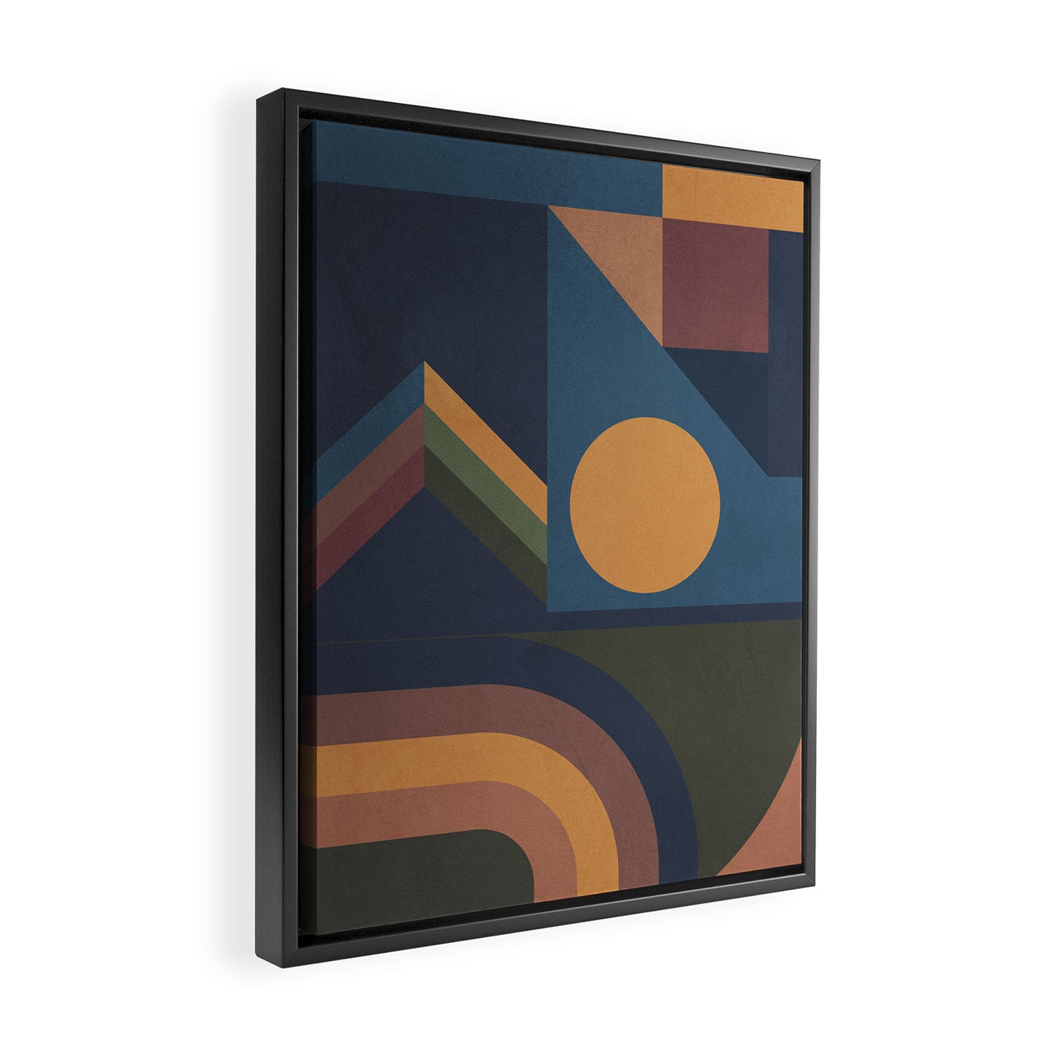 Modern geometric shapes 52 Framed Canvas Print Gallery Image 2