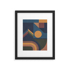 Modern geometric shapes 52 Framed Art Print Gallery Image 5