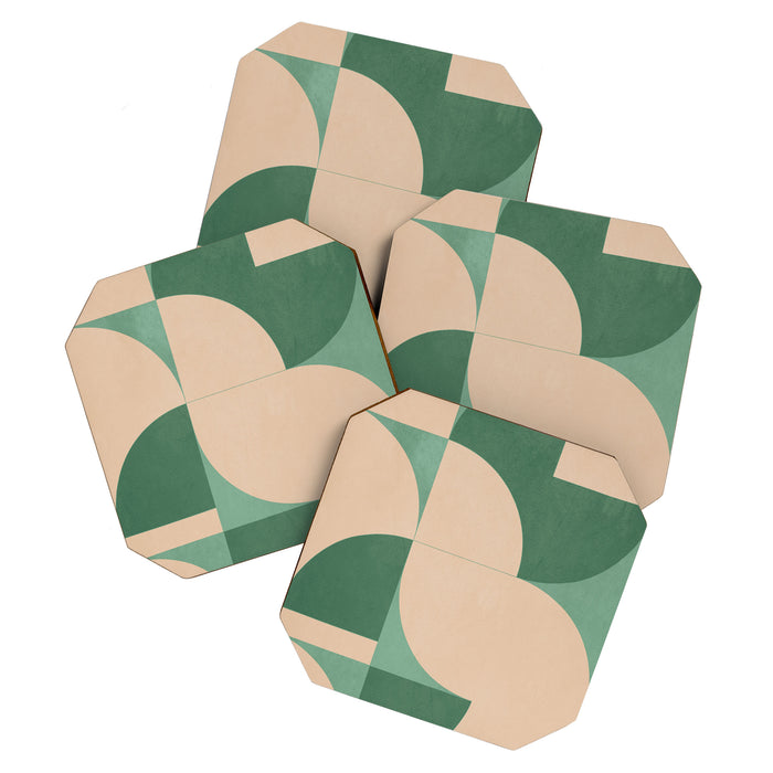 Modern geometric shapes 54 Coaster Gallery Image 1