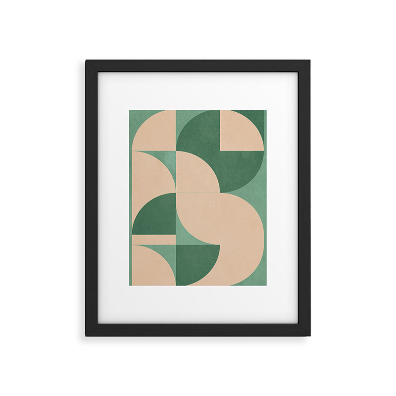 Modern geometric shapes 54 Framed Art Print Gallery Image 5