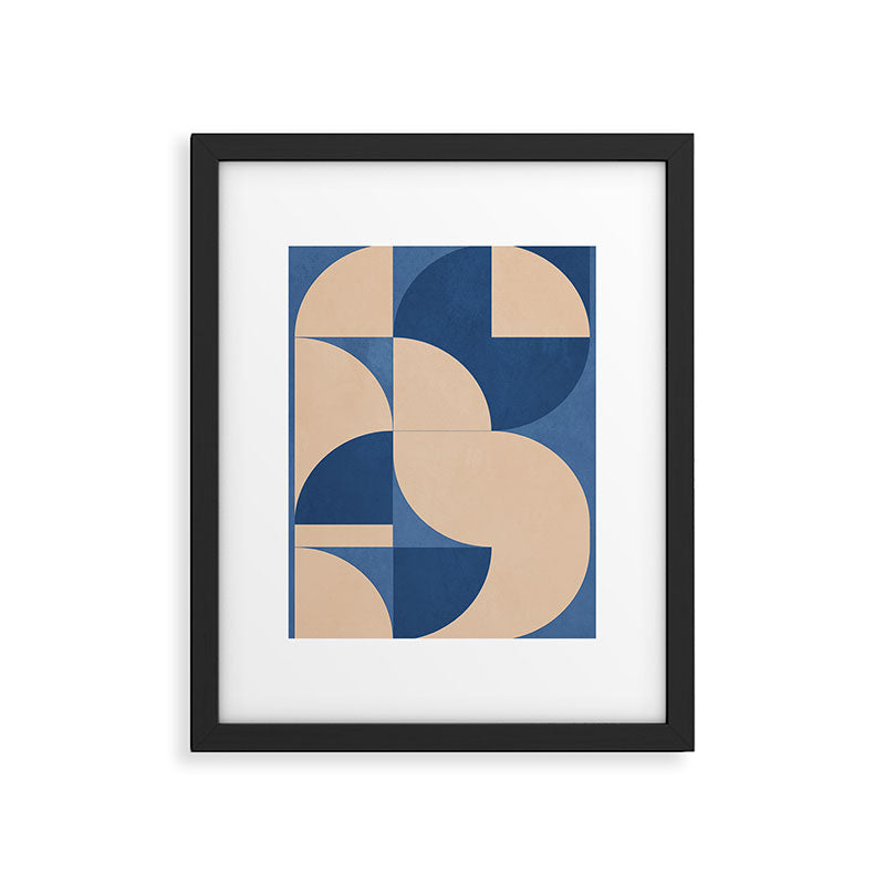 Modern geometric shapes 55 Framed Art Print Gallery Image 5