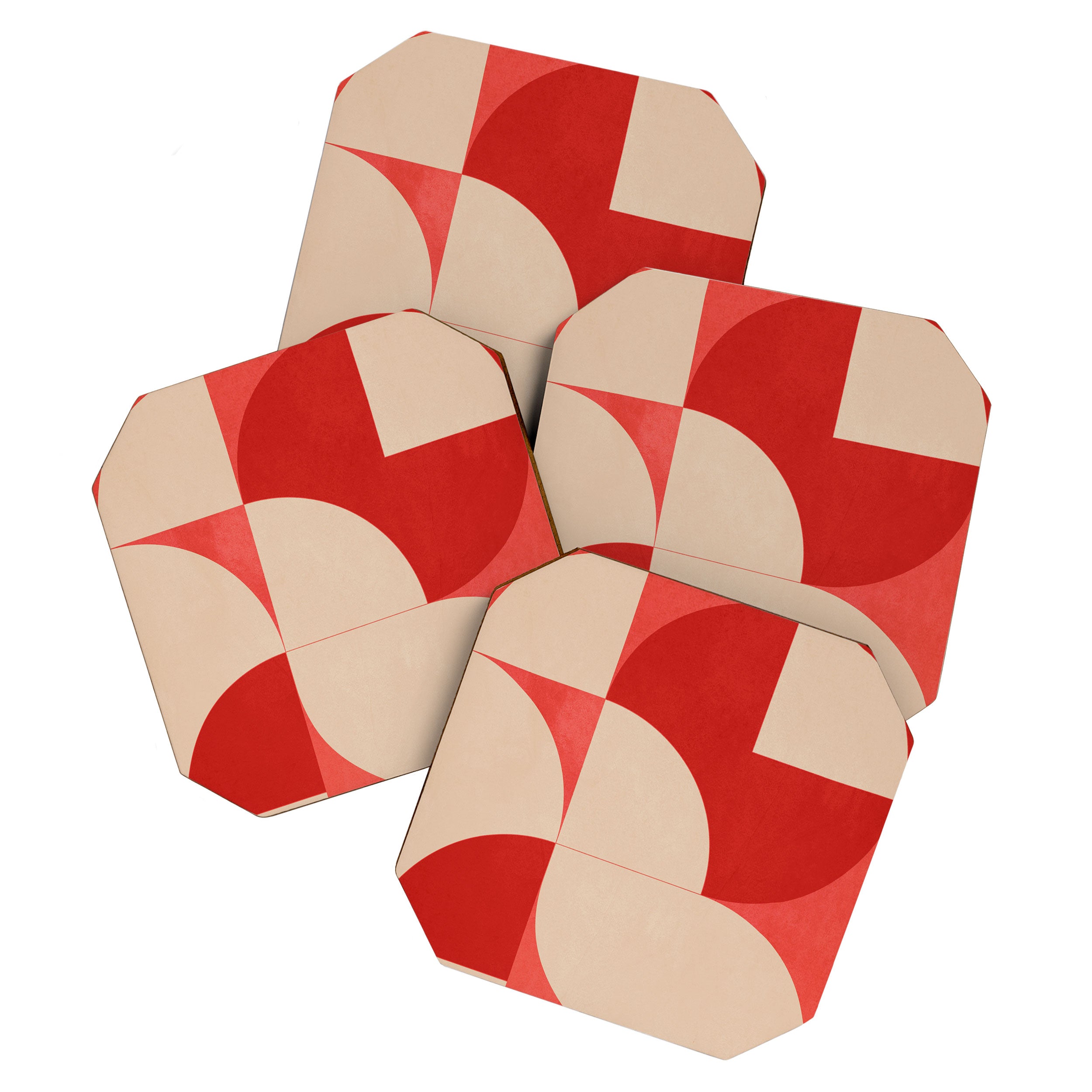 Modern geometric shapes 56 Coaster Gallery Image 1