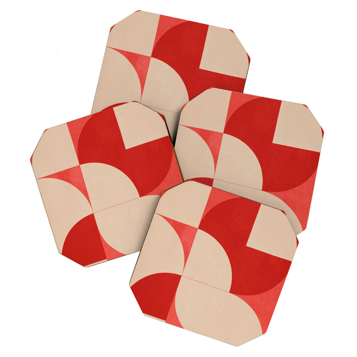 Modern geometric shapes 56 Coaster Gallery Image 1