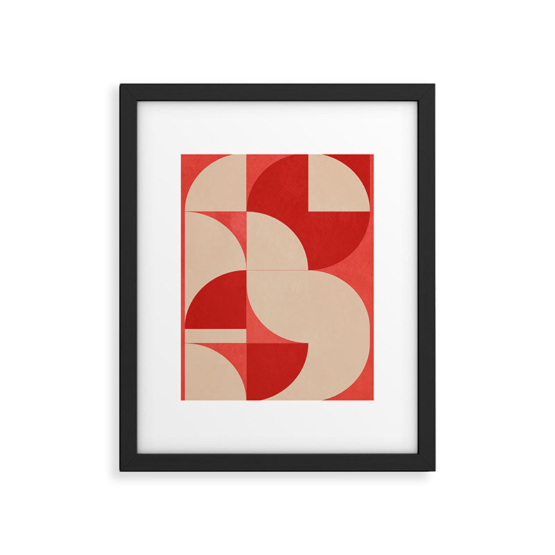 Modern geometric shapes 56 Framed Art Print Gallery Image 5