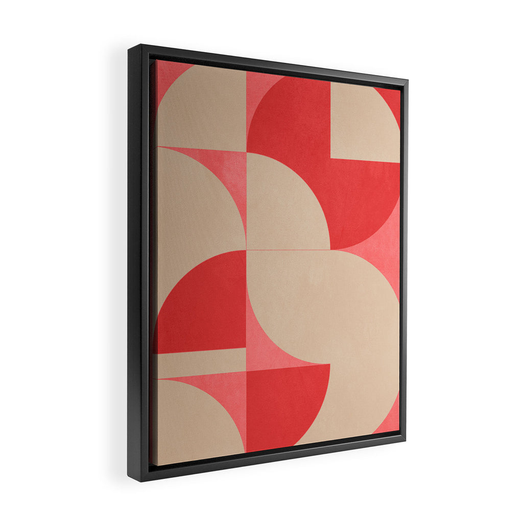 Modern geometric shapes 58 Framed Canvas Print Gallery Image 2