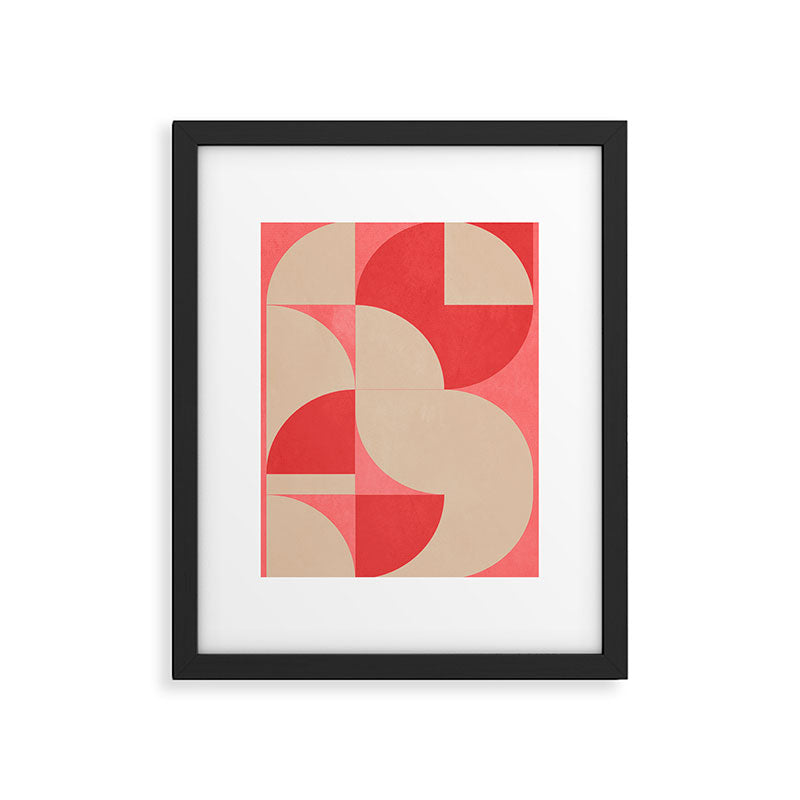 Modern geometric shapes 58 Framed Art Print Gallery Image 5