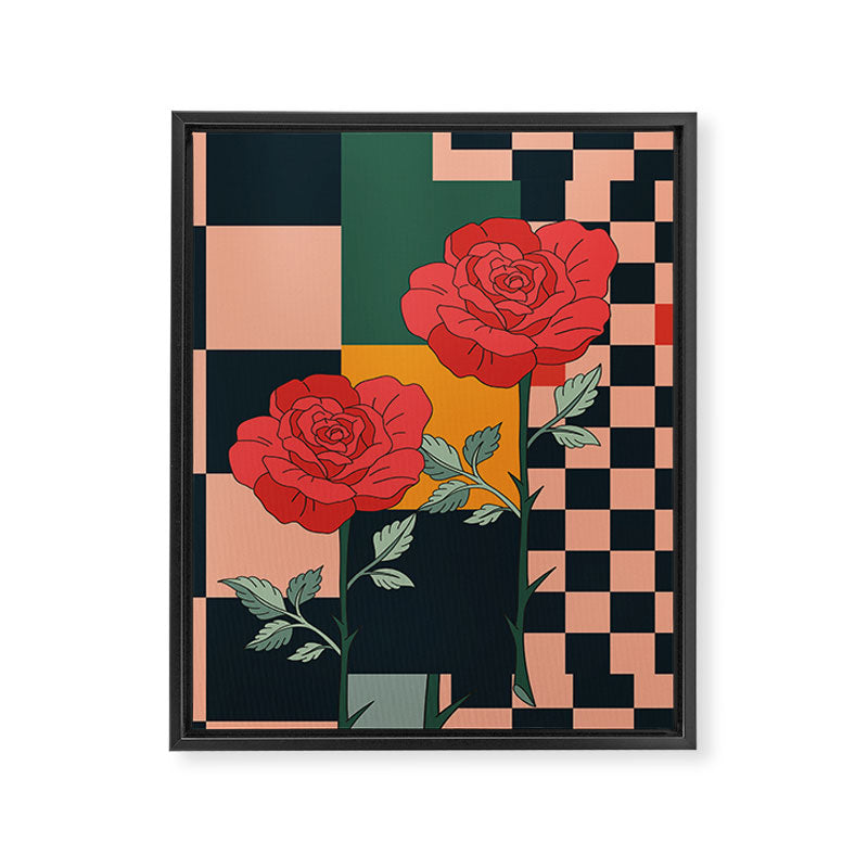 Red Roses 2 Framed Canvas Print Gallery Image 6
