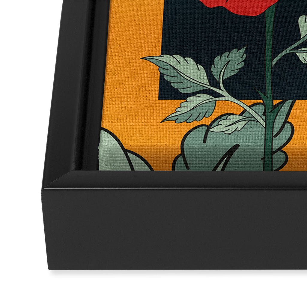 Red Roses 3 Framed Canvas Print Gallery Image 3