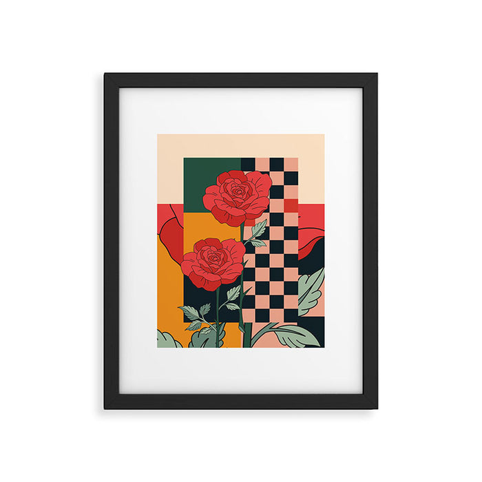 Red Roses 3 Framed Art Print Gallery Image 1