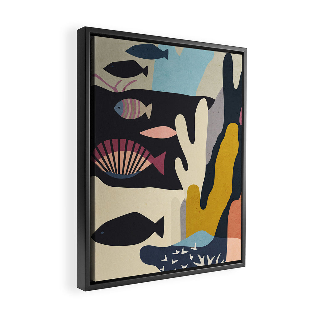 Shapes of the Sea Framed Canvas Print Gallery Image 2