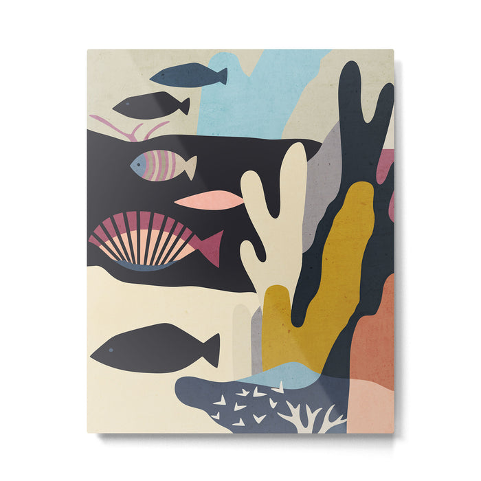 Shapes of the Sea Metal Print Gallery Image 1