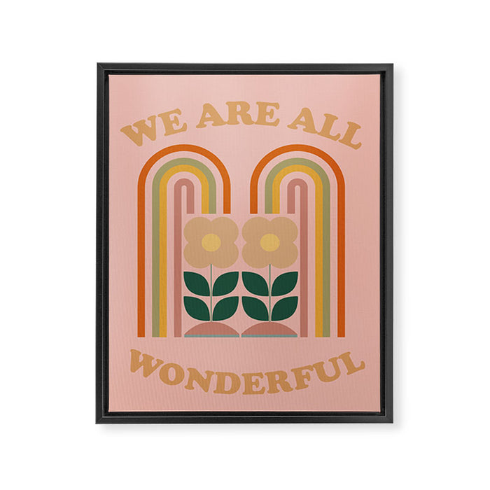 We Are All Wonderful 2 Framed Canvas Print Gallery Image 1