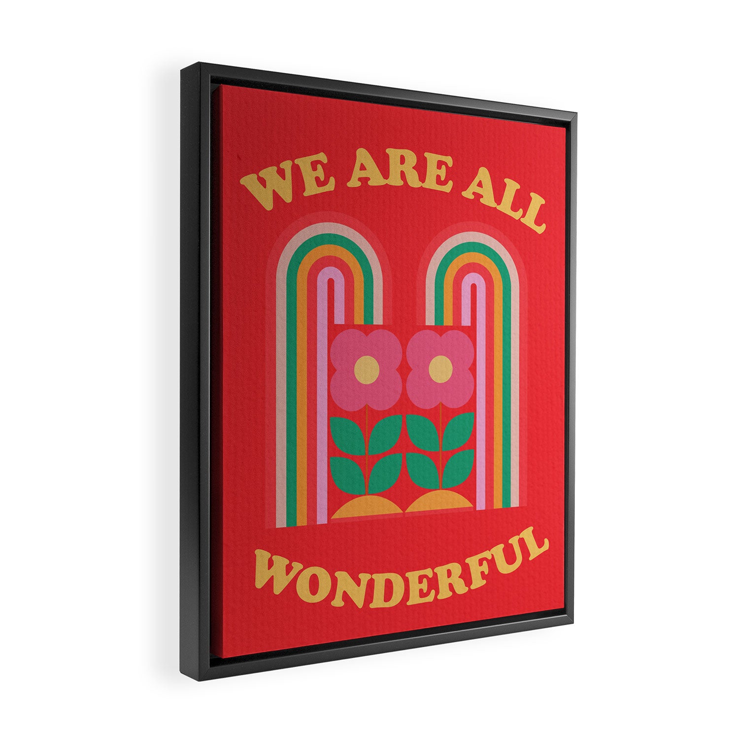 We Are All Wonderful 3 Framed Canvas Print Gallery Image 2