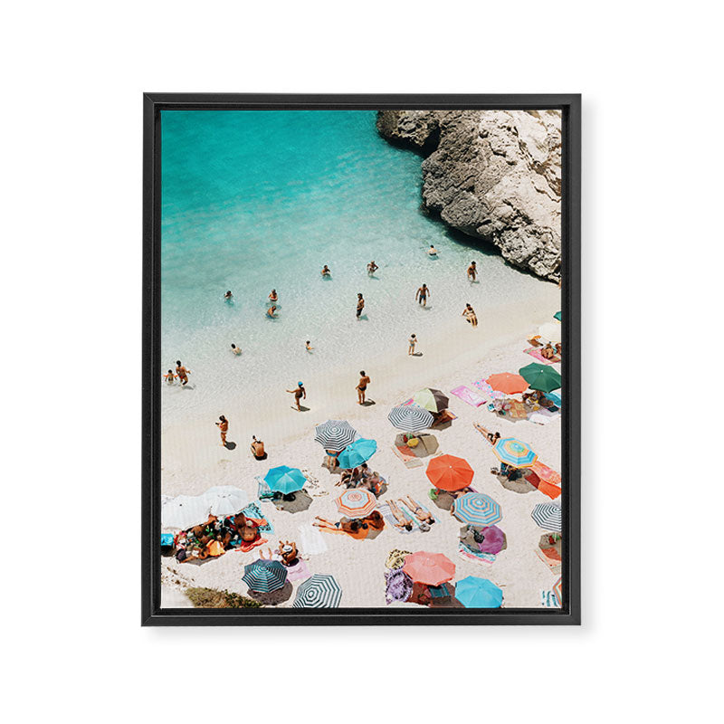 A Day At The Beach Framed Canvas Print Gallery Image 6