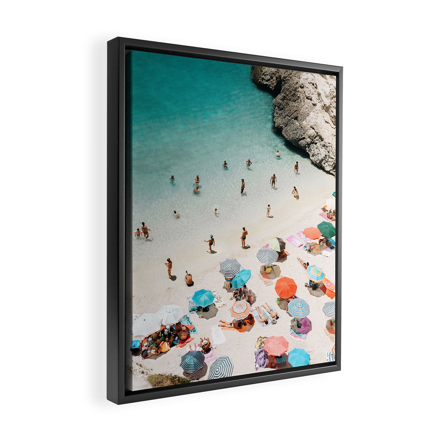 A Day At The Beach Framed Canvas Print Gallery Image 2