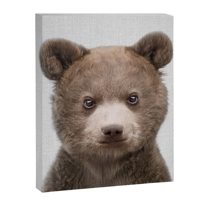 Baby Bear - Colorful Canvas Print Gallery Image 1