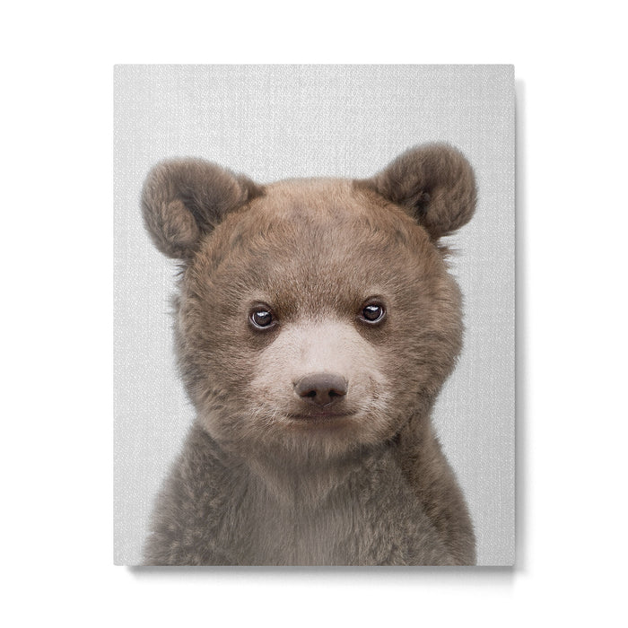 Baby Bear - Colorful Metal Print Gallery Image 1