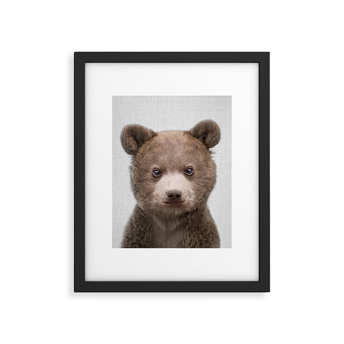 Baby Bear - Colorful Framed Art Print Gallery Image 1