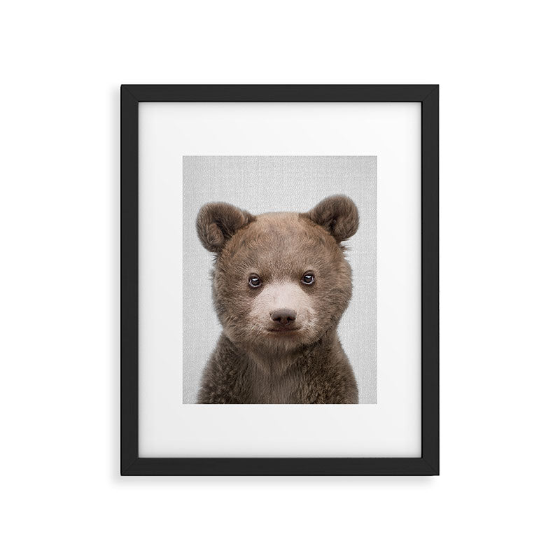 Baby Bear - Colorful Framed Art Print Gallery Image 6