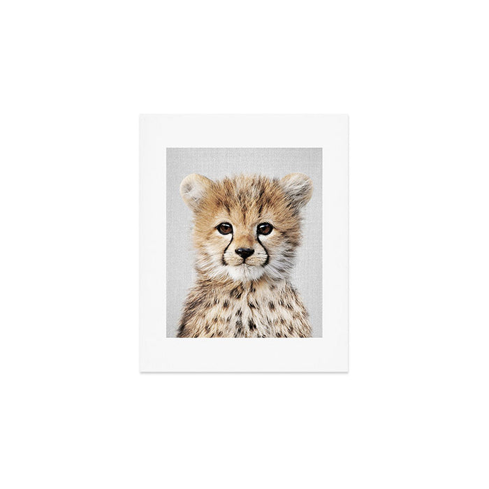 Baby Cheetah - Colorful Art Print Gallery Image 1