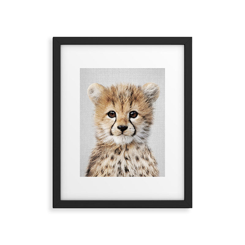 Baby Cheetah - Colorful Framed Art Print Gallery Image 6