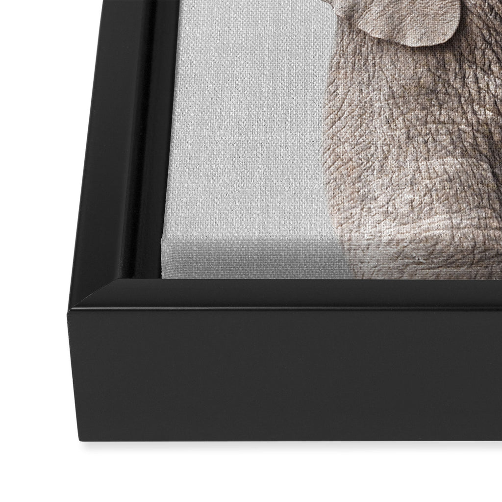 Baby Elephant - Colorful Framed Canvas Print Gallery Image 3