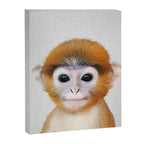 Baby Monkey - Colorful Canvas Print Gallery Image 8