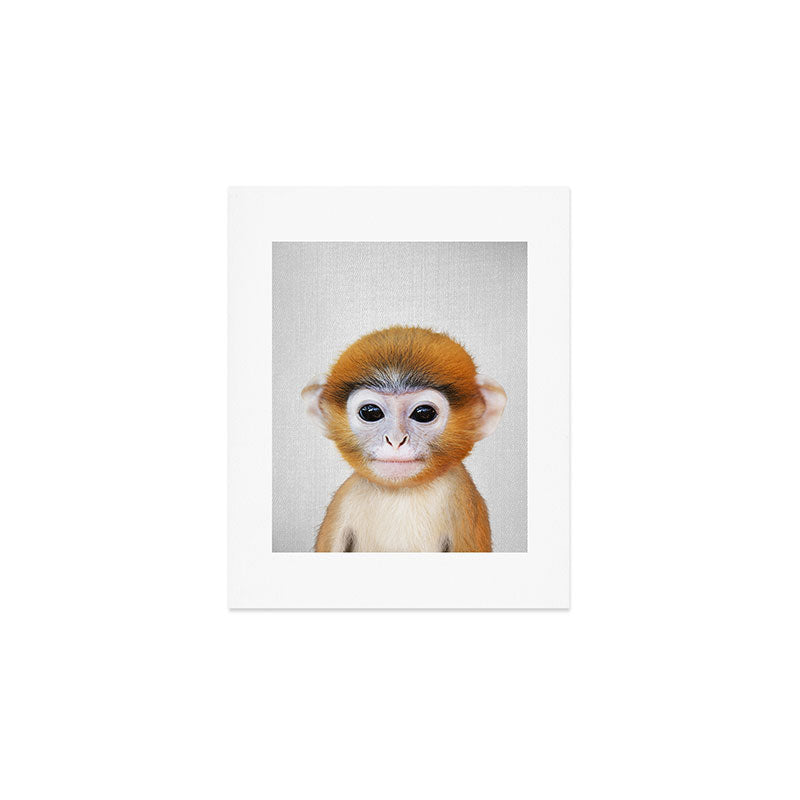 Baby Monkey - Colorful Art Print Gallery Image 1